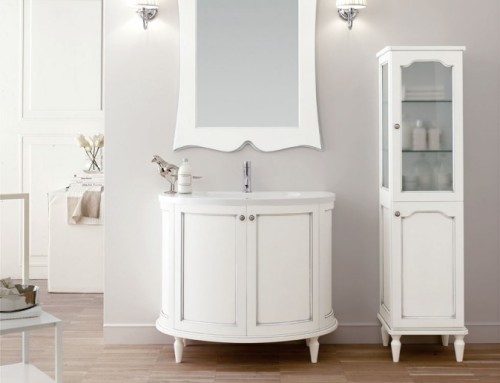 Impero laccato bianco argento